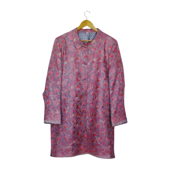 Embroidered Long Coat - Image 4