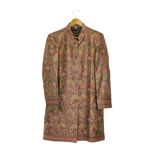 Embroidered Long Coat - Image 5